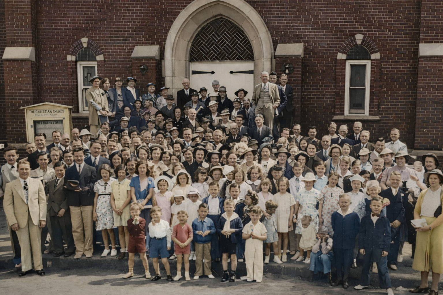 Historic photo of FCC congregation
