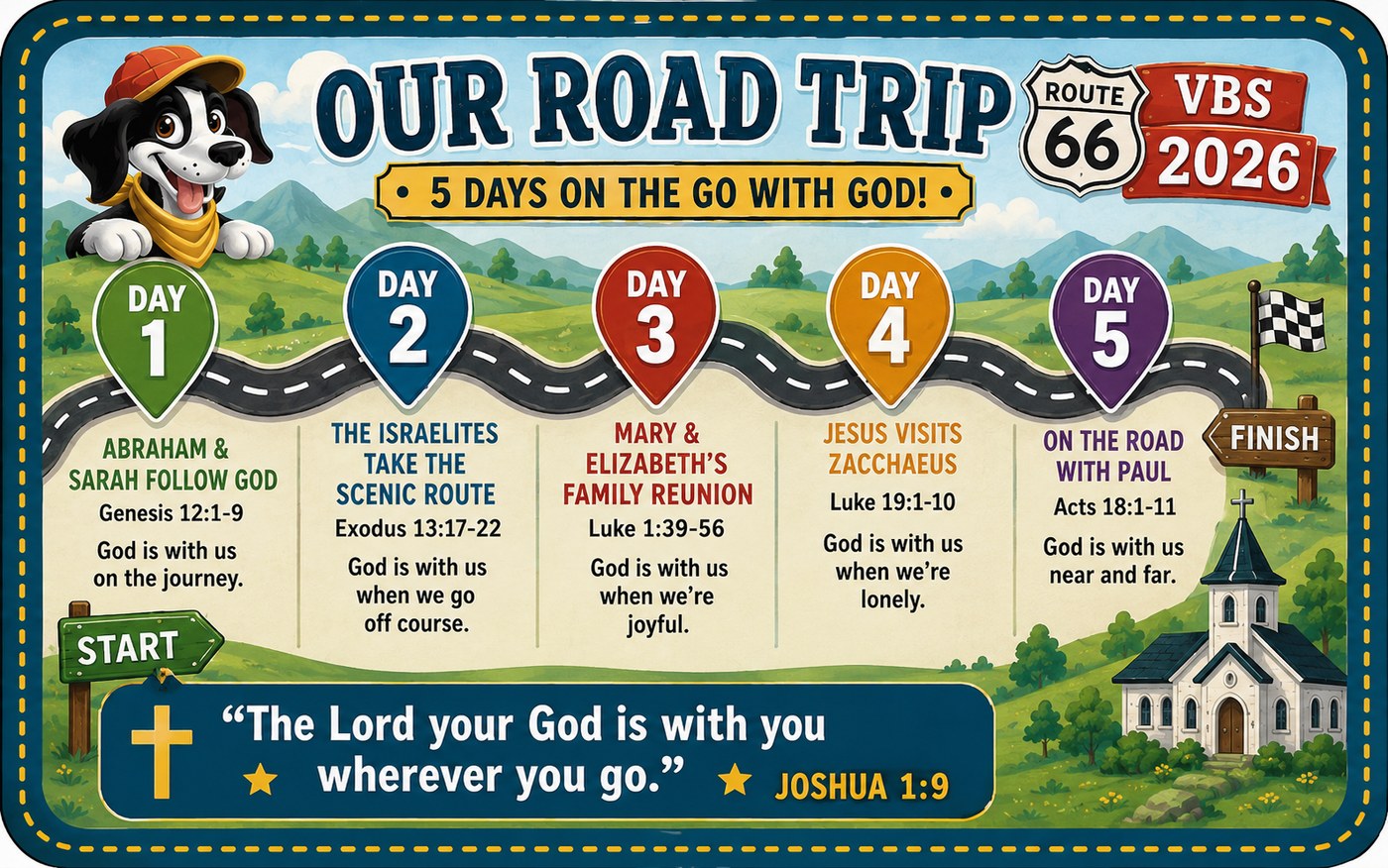 Road Trip: Route 66 VBS 2026 — five days on the go with God